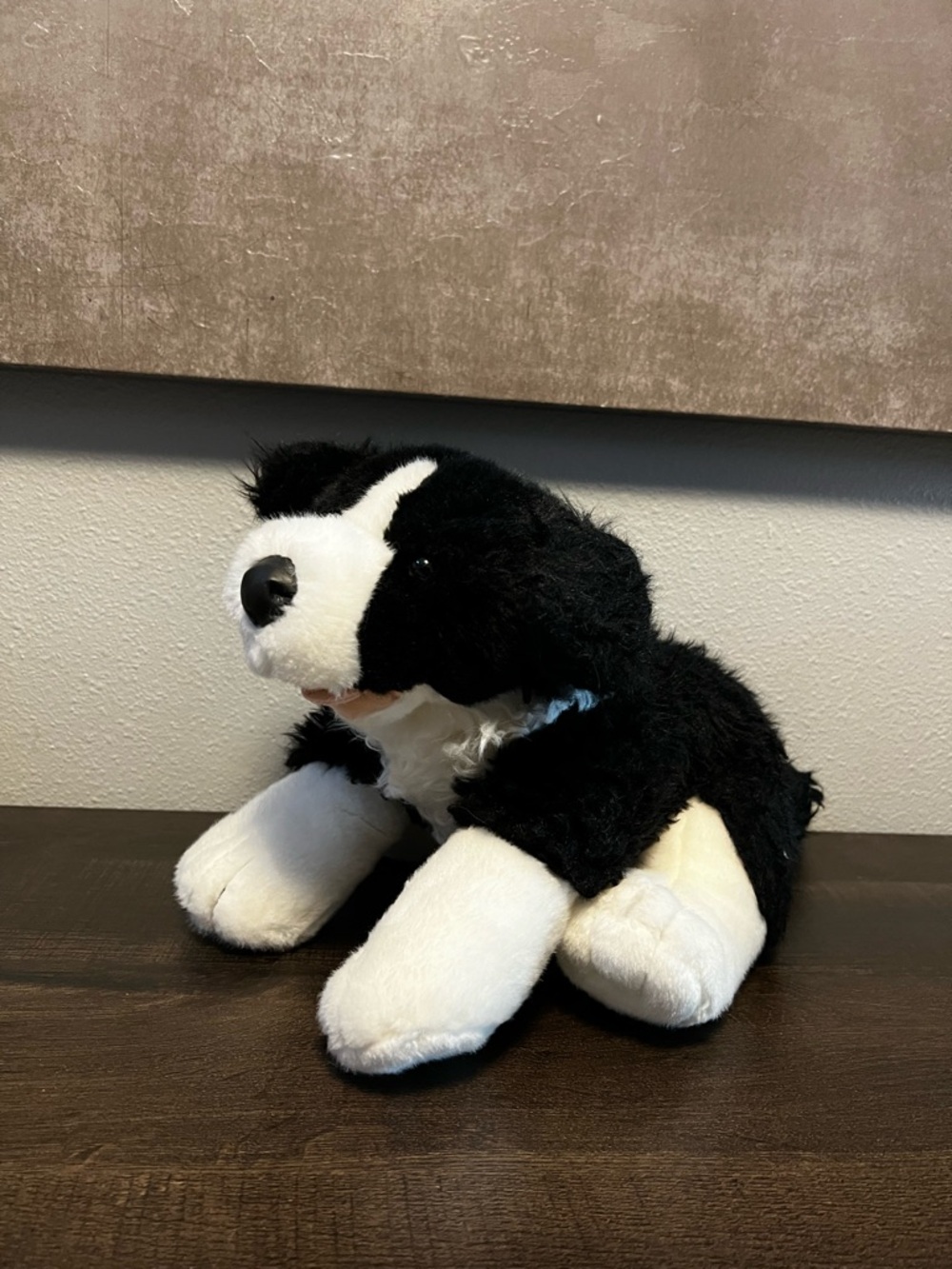 Build-A-Bear Black and White Border Collie Plush Retired